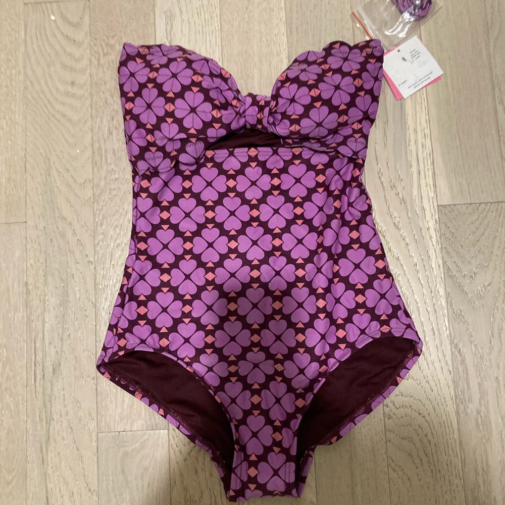 Kate spade Marina Piccola  raisin swimsuit xs NWT